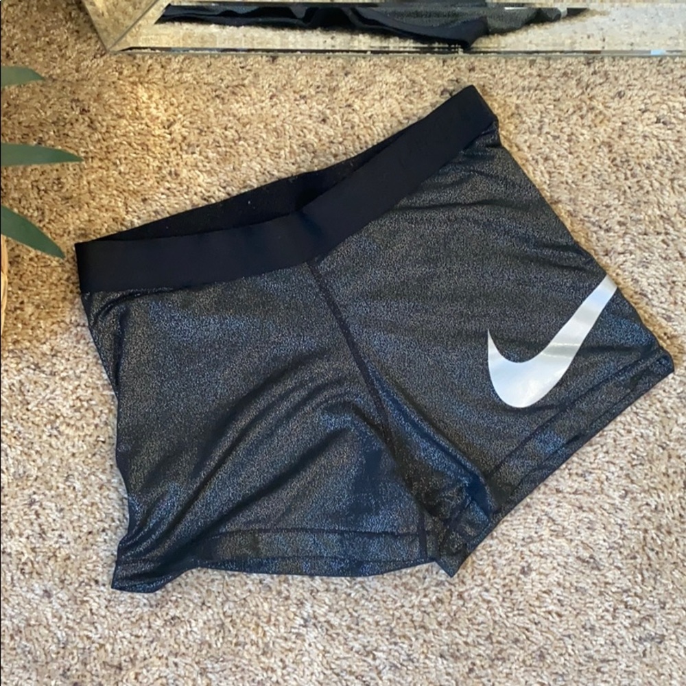 Nike Dri-Fit Black Sparkle Athletic Shorts